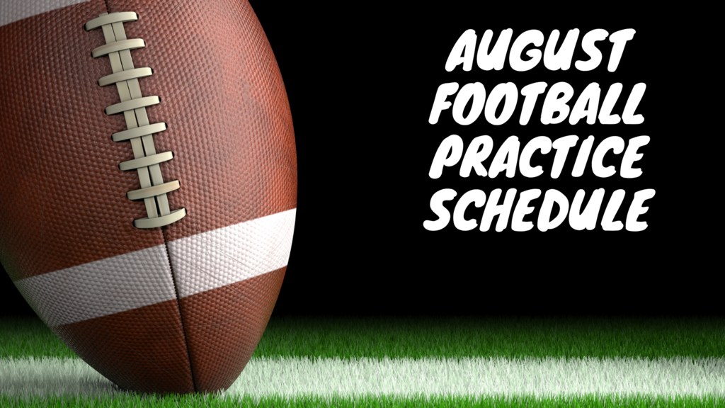 Football Practice Schedule